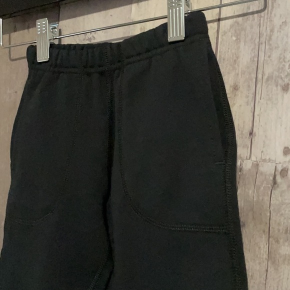 Hanna Andersson sweatpants joggers black cotton with pockets size 3 - Picture 2 of 4